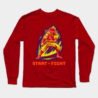 Start Fight Martial Arts Warrior T-shirts Apparel Mug Notebook Gift Sticker Long Sleeve T-Shirt